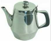 Asian Restaurant Style Stainless Steel 32 Ounce Teapot