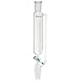 Chemglass CG-1713-13 Glass Cylindrical Style Graduated Addition Funnel, with 2mm PTFE Metering Stopcock, 125mL Capacity