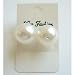 Uer008 White Pearls 10mm Stud Earrings Genuine Swarovski 10mm White Pearls w/ Cz in the Middle of Pearls with Gift Box