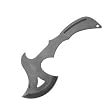 Throwing Axe, Black Handle & Blade