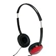 JVC HAS150RX Light weight Flat Folding Headphone (Red)