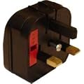 US to UK Plug adaptor. Converts 2 pin US/China/Japan plugs into UK 3 Pin plugs. By Cable Mountain