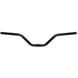 Pyramid Mountain Bike Riser Handlebar, 5" Rise, Steel, Black