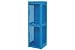 Heavy Duty Extra Wide Vented Steel Locker Double Tier 18x18x75 2 Door Blue