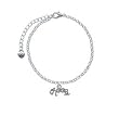 Scroll Script "Cheer" - Silver Plated Elegant Charm Bracelet [Jewelry]