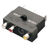 SX07G SCART in/out adaptor, gold plated, blister packed