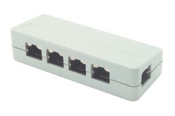 ISDN Splitter, 5 RJ45 (8x8), Shielded: YES