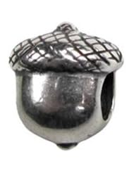 Sterling Silver Acorn Zable Bead BZ2254