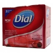 Cranberry & Antioxidant Glycerin Soap Dial 3 x 4 oz Soap For Unisex