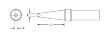 Weller PTD8 0.187" x 0.62" x 800 Deg. PT Series Screwdriver Tip for TC201 Series Iron