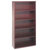 11500 Series Valido Five-Shelf Bookcase, Mahogany, 36wx13-1/8dx71h