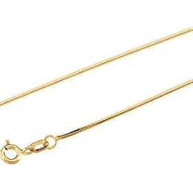 14KYellowGoldDiamond-CutSnakeChain-20inches