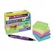 3M 654-AST 3M Post-it Notes, 3 x 3, Five Pastel Colors, 12 100-Sheet Pads/Pack