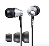 SONY MDR-EX75/SQ EX Earbuds Headphones with Hi-Sensitivity Driver (Silver)
