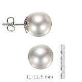 14k Gold, 11-11.5mm South Sea Pearl Stud Earring