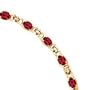 10kt. Gold, Garnet Bracelet