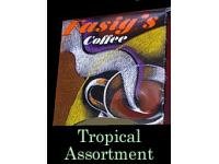 Tropical Coffee Assortment Case - 6 (12 ounce) Packs Whole Bean