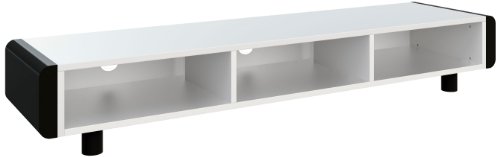 Schnepel ELF-L 170 S-MW Fernsehtisch bis 170 cm (70 Zoll) f&uuml;r LCD/Plasma schwarz/Matt-wei&szlig;