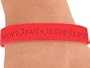 Aids "Hope Faith Love Life" Red Awareness Wristband