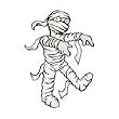 Mummy Temporary Tattoo 1.5x2