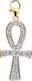 Ankh, 14K Gold Diamond Charm