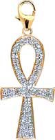 Childrens Toyshop  Jewelry : Ankh, 14K Gold Diamond Charm