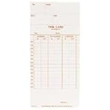 Acroprint 09-9110-000 Time Cards For Model Atr120 Time Clock, Weekly Or Biweekly, 250 Per Pack