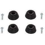 Mintcraft 1In Black Rubber Leg Tip W/Screw FE-50661