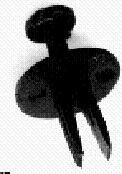 Mud Skirt Rivet-Plastic (Qty: 50) Gripper Box # 2006T
