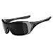 Oakley Women's Forsake Rectangular Sunglasses,Polished Black Frame/Grey Lens,one size