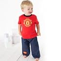 Manchester United T-Shirt and Jean Set - Red/Denim - Baby