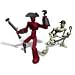 Stikfas Alpha Male Action Figure Kit Pirate with Skeleton