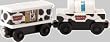 THOMAS THE TANK TRAIN WOODEN - SODOR DAIRY CARS