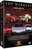 Top Marques (History Channel) 5 DVD box set -VW Beetle, Porsche 911, Farrari, Jaguar E-Type & Rolls Royce