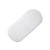 Izziwotnot Wicker Moses Basket PEVA Mattress, 28 x 65 x 3 Cm