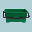Unger QB220 6 gallon Pro Bucket Fits 18" Washer, Green with Black Handle