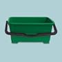 Unger QB220 6 gallon Pro Bucket Fits 18" Washer, Green with Black Handle