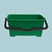 Unger QB220 6 gallon Pro Bucket Fits 18" Washer, Green with Black Handle