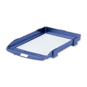 Brand New. Rexel Agenda Classic 35 Letter Tray Stackable Internal W382xD246xH35mm Blue Ref 25201