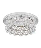 IMAGE OF Geometrix by Schonbek VCR452BRA Vertex 1 Light Recessed Lighting Trim with Brandywine Strass crystal