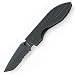 Warthog Folder, Black G-10 Handle, ComboEdge