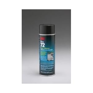 3M 72 Pressure Sensitive Spray Adhesive, Blue 24 Oz. Aerosol Can by 