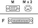 6 Ft Db25 To Ps/2+vga Kvm For 8 Port Of Lds220d/230ck/320d/330ck