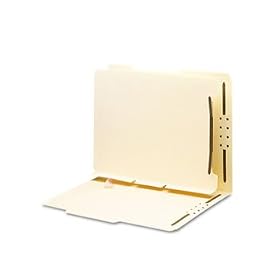 Smead 68025 - Manila Self-Adhesive Folder Dividers with Twin-Prong Fastener, Letter, 25/Pack-SMD68025
