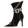 Finders Key Purse Black Boot Key Chain