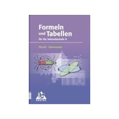 Formeln und Tabellen Physik, Astronomie f�r die Sekundarstufe II. (Lernmaterialien)