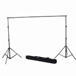 ePhoto 12ft Photography Studio Video Portrait Photo Paper Canvas Muslin Background Backdrop Heavy Support Light Stand System Carrying Case by ePhoto INC 9113