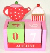 Childrens Toyshop  Toys : Gisela Graham Tea Party Wooden Set Calendar