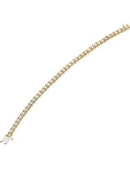 Created Moissanite Bracelet 14K Yellow 03.00Mm=4Cttw Moissanite 64794