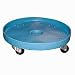 Dixie Poly D-24-55 Plastic Drum Dolly for 55 gallon Drum, 600 lbs Capacity, 24.5" Diameter x 6.5" Height, Black
